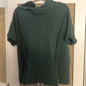 Lululemon short sleeved hooded sweatshirt
